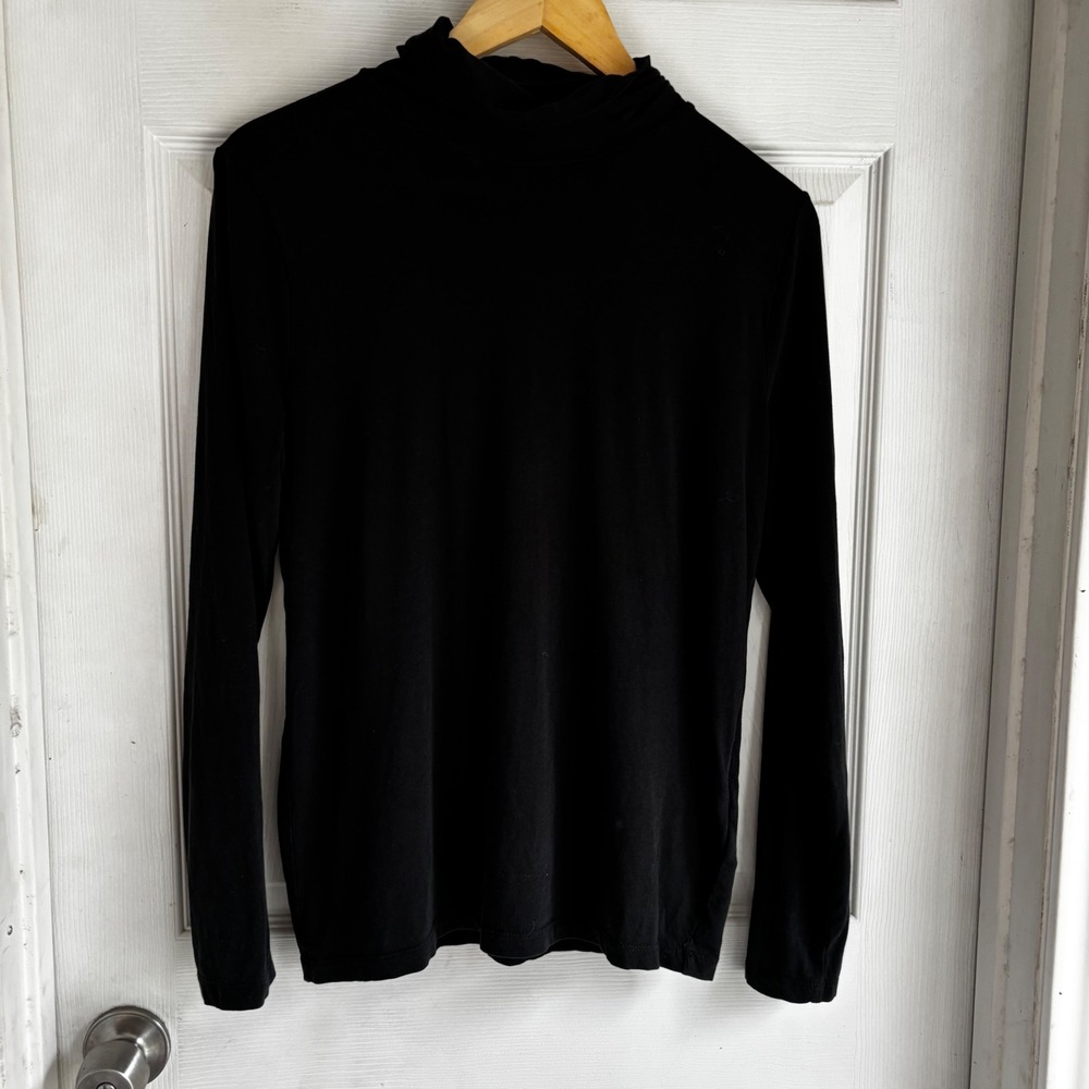 J.‎ Crew Black Cowl Neck Long Sleeve Top Womens Size M